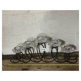 MIKASA LOTUS TEA LIGHT HOLDERS ON IRON BASE