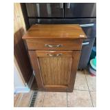 20X13X33 WOOD KITCHEN TIP OUT TRASH CAN AND