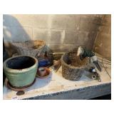 WICKER BASKET PLANTER SPOTLIGHT HOSE SPRAYER