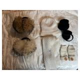 RAW WOOD EARMUFFS, HAT SCARF GLOVE SET, EARMUFFS