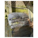 4 BAGS OF BROWN MULCH 8 CU FT TOTAL