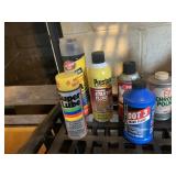 STARTER FLUID, DOT 3 BRAKE FLUID, NUMBER SEVEN