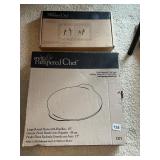 PAMPERED CHEF 15" ROUND BAKING STONE, PAMPERED