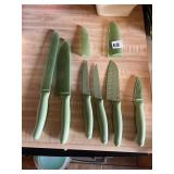 6 PAMPERED CHEF KNIVES