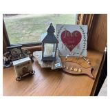 BEAR CLOCK, COASTERS WITH HOLDER, LANTERN,