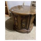 ROUND SIDE TABLE WITH 1 DOOR BASE