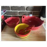 TASTEFULLY SIMPLE DIP BOWL AND SPOONS HANDLED