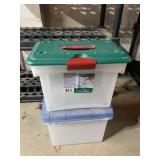 TWO STORAGE CONTAINERS