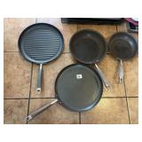 GRIDDLE PAN, CREPE PAN, WELL LOVED FRYING PANS