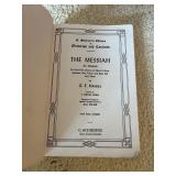 1912 SCHIRMERS EDITIONS "THE MESSIAH AN ORATORIO"