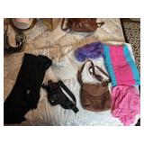 LEATHER THE SAK PURSE, SOME WEAR ON EDGES AND