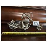 RECYCLED PARTS MOTORCYCLE ART PIECE