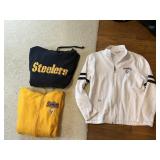 3 STEELERS SWEATSHIRTS, SZ L AND XL