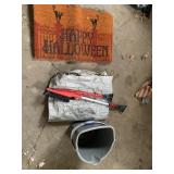 HALLOWEEN MATT TARP BUCKETS AND CAR BRUSHES