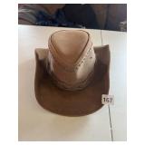 SZ SMALL BULL HIDES WESTERN HAT, EXCELLENT