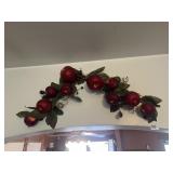 FAUX APPLE AND BERRY OVER DOOR SWAG