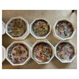 6 FRANKLIN MINT TEDDY BEAR COLLECTORS PLATES