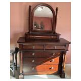 56X21X76 BASSET FURNITURE 5 DRAWER DRESSER WITH