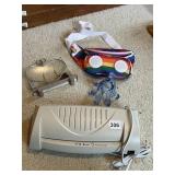 PAPER SHREDDER, FANNY PACK WITH SPEAKERS,