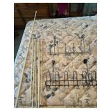 2 OVER THE DOOR HANGERS AND TENSION RODS