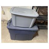 TWO STORAGE CONTAINERS ONE OVERSIZE WITH LOCKING