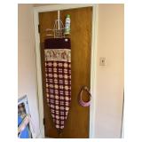 WOOD IRONING BOARD, OVER THE DOOR RACK, STARCH,
