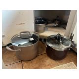 ANOLON ADVANCE POTS AND PAN SET, MODERATE USE,