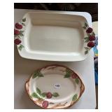 FRANCISCAN "APPLE" LARGE DEEP RECTANGULAR SERVING