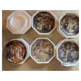 5 FRANKLIN MINT TEDDY BEAR COLLECTORS PLATES