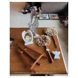 METAL ANGEL FIGURE, ANGEL WINGS CANDLE HOLDER,