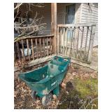 YARD CART WITH BIG CRACK, TALL AND SHORTER IRON