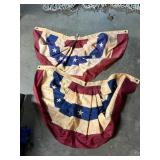 2 CLOTH BUNTING FLAGS