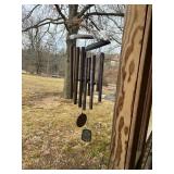 2 LARGE WIND CHIMES, HAMMERED COPPER AND AMAZING