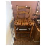 COUNTER HEIGHT BENTWOOD LADDER BACK CHAIR