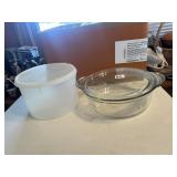 LARGE TUPPERWARE WITH LID AND PRINCESS HOUSE