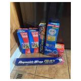 NEW FOOD STORAGE NOT OPEN, NEW TIN FOIL