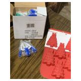 GROUP OF 20 CLAMPS INBOX, AND FOOD MOLD