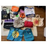 ASSORTED BAGS, INSULATED WINE BAG, BACKPACK. ETC.