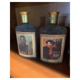 TWO EMPTY DECANTERS