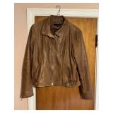 WILSON LEATHER SZ XL BROWN LEATHER COAT