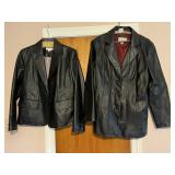 2 WORTHINGTON LEATHER COATS, SZ M AND L