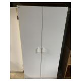 TWO DOOR STORAGE CABINET WITH SHELVES 60 INCHES