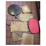 BAMBOO SERVING TRAY, WOOD CUTTING BOARDS, ETC.