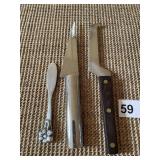 BODA NOVA KNIFE, LAUFFER KNIFE AND FLOWER DESIGN