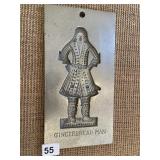 LARGE GINGERBREAD MAN MOLD WILLIAMSBURG VA CW24 -