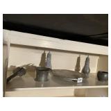 PEWTER SERVING PIECES SILVER PLATED MEAT HOLDER