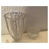 MAKASA VASE 8.5 INCHES HIGH, COVERED TRINKET BOX