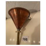 COPPER FUNNEL W/ BRASS SPOUT
