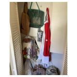 TWO TIER WOOD STAND APRONS, GIFT BAGS, STORAGE