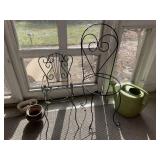 GARDEN POT METAL CHAIRS AND WATER IN KINGDOM